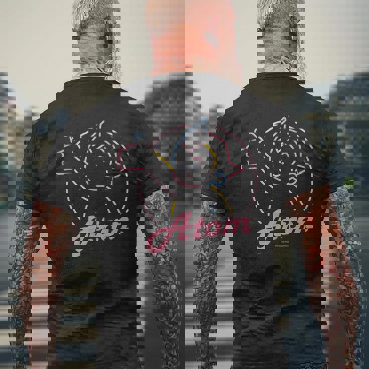 鉄腕アトム Lineアトム Ctezuka Productions メンズTシャツ バックプリント 高齢者への贈り物