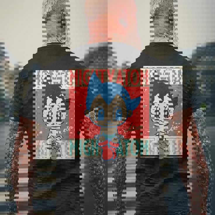 鉄腕アトム レトロ アトム Ctezuka Productions メンズTシャツ バックプリント 高齢者への贈り物