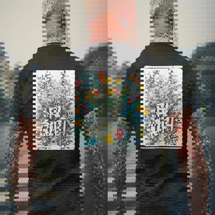 開花した外観のためのかなり新しい成長スタイル メンズTシャツ バックプリント 高齢者への贈り物