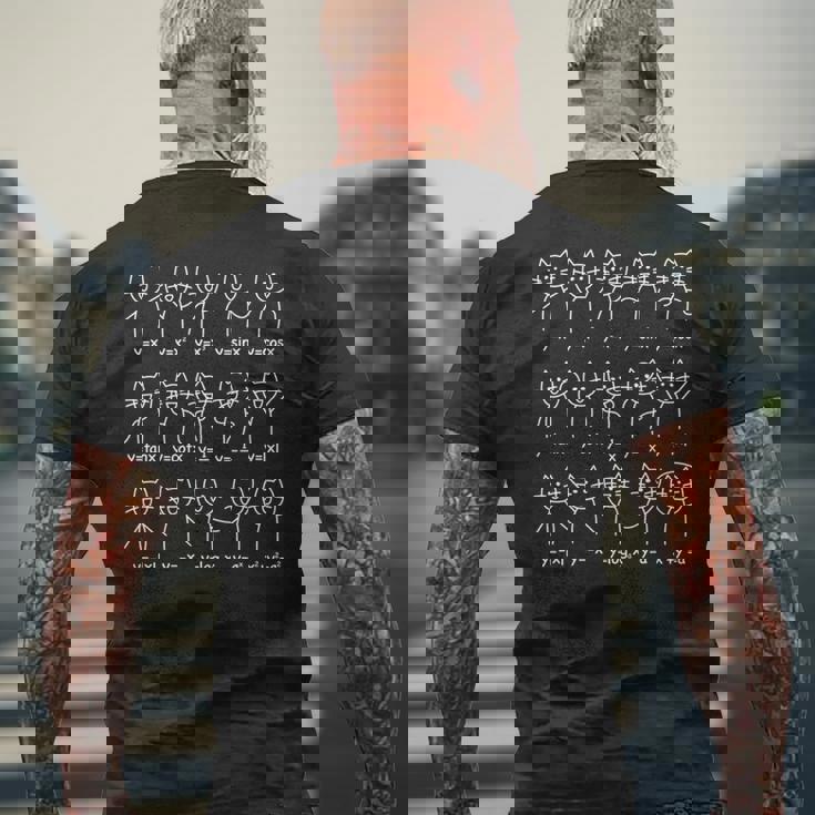 関数グラフ 数式のグラフ 猫 猫好き 一覧 数学好き 猫の飼い主 猫飼い ネコの飼い主 ねこ好き 愛猫家 ネコ好き 数学 長袖tシャツ メンズTシャツ バックプリント 高齢者への贈り物