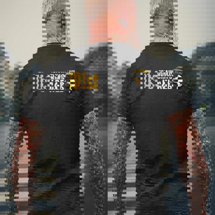 陸軍 第101空挺部隊 Us メンズTシャツ バックプリント 高齢者への贈り物