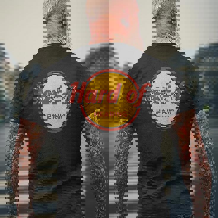 難聴 メンズTシャツ バックプリント 高齢者への贈り物