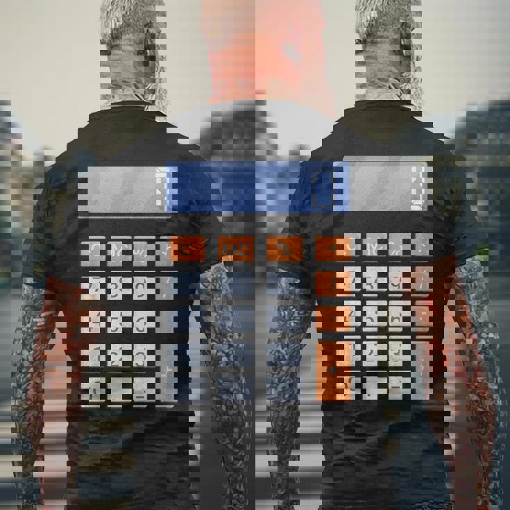 電卓 ハロウィン コスチューム メンズTシャツ バックプリント 高齢者への贈り物