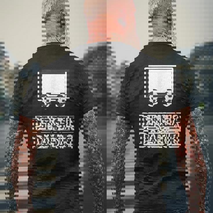 電車大好き Densha Daisuki【電車ファン オタク】鉄道部 部活【変なtシャツ屋さん】面白い 主張メッセージ メンズTシャツ バックプリント 高齢者への贈り物