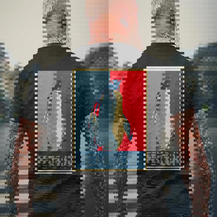 面白tシャツ 海 ペンギン おもしろ かわいい グッズ 服 ネタ メンズ オリジナル 夏 生き物 レトロ メンズTシャツ バックプリント 高齢者への贈り物