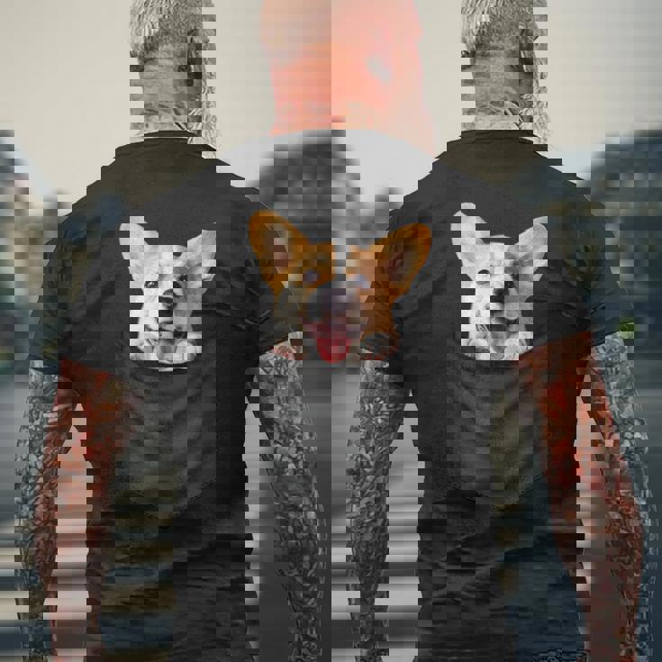 面白いtシャツ コーギー ポケット イヌ わんこ メンズ 犬好き グッズ おもしろ 面白い 服 ネタ メンズTシャツ バックプリント 高齢者への贈り物