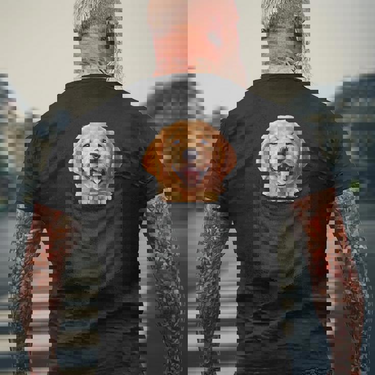 面白いtシャツ ゴールデンレトリバー 胸 ポケット イヌ メンズ 犬 グッズ おもしろ 面白い 服 ネタ メンズTシャツ バックプリント 高齢者への贈り物