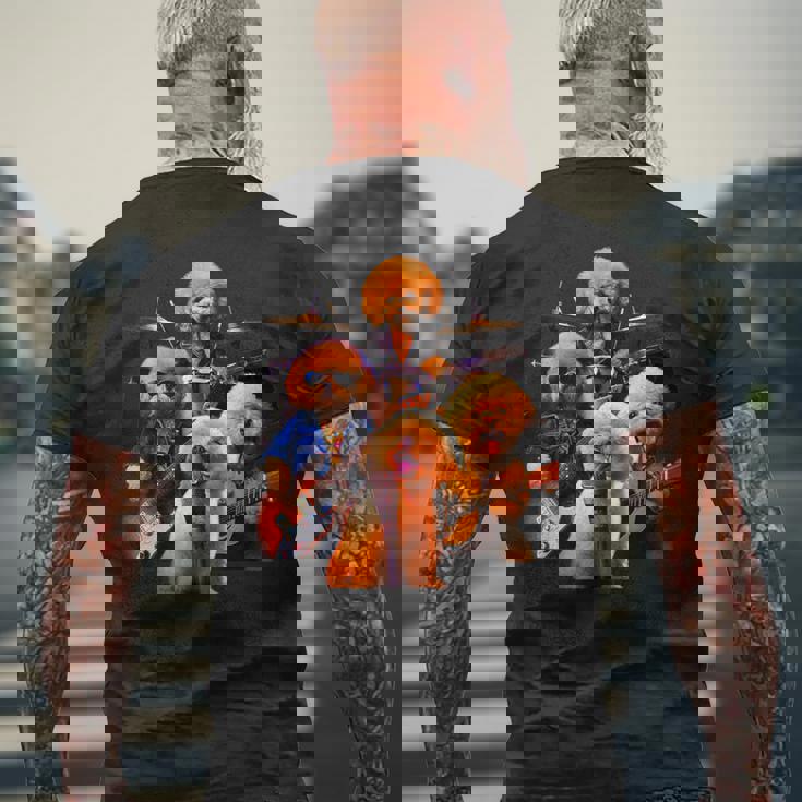 面白いtシャツ トイプードル イヌ わんこ メンズ 犬好き グッズ かわいい おもしろ 面白い 服 ネタ メンズTシャツ バックプリント 高齢者への贈り物