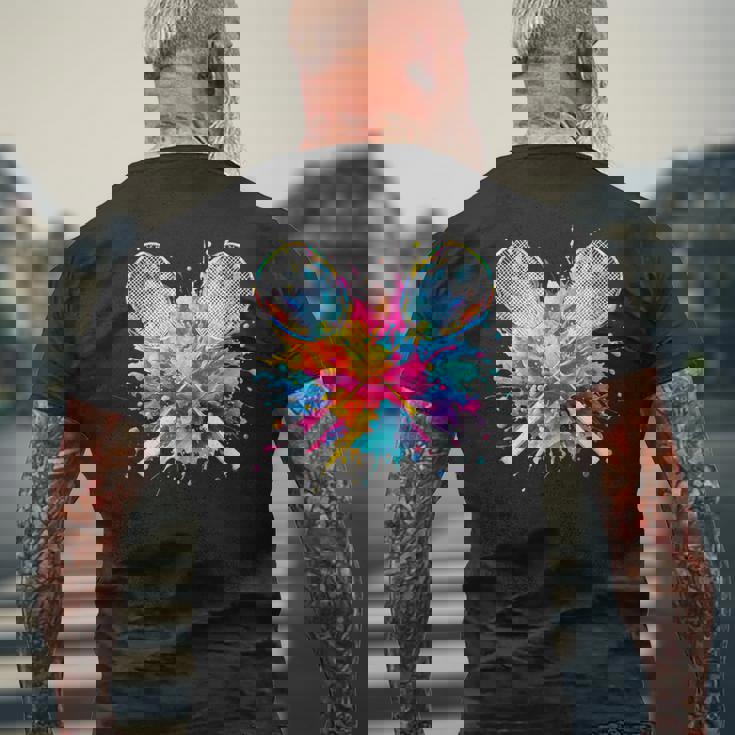 面白いtシャツ バドミントン おもしろ カラフル 服 ネタ メンズ テニス部 おもしろグッズ 大人 子供 メンズTシャツ バックプリント 高齢者への贈り物