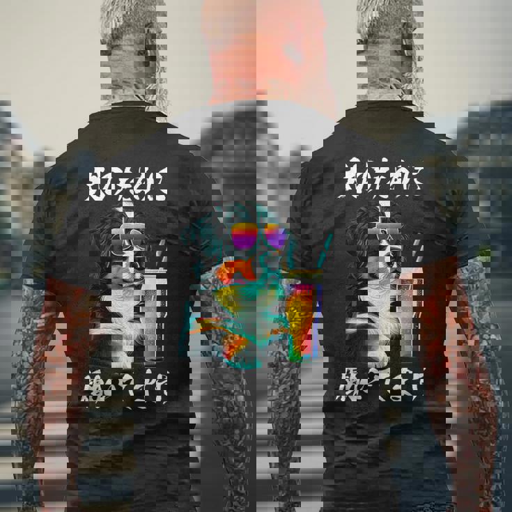 面白いtシャツ バーニーズマウンテンドッグ イヌ わんこ メンズ 犬好き グッズ おもしろ 面白い 服 ネタ メンズTシャツ バックプリント 高齢者への贈り物