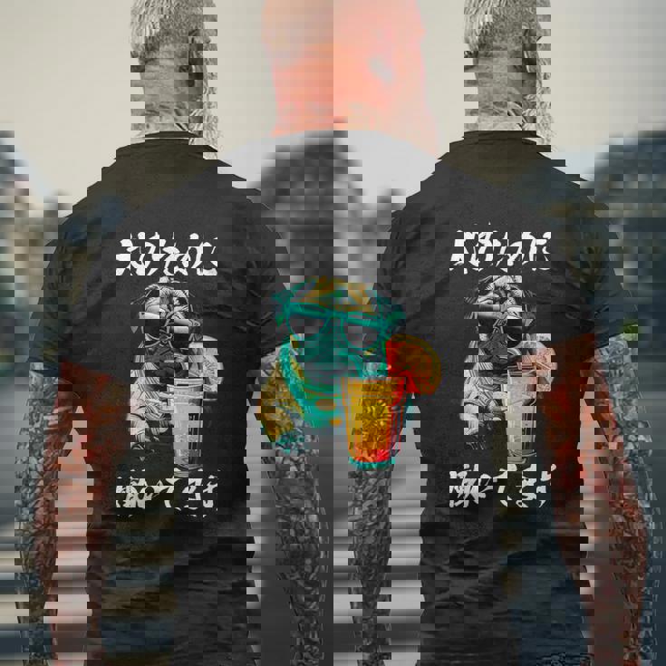 面白いtシャツ パグ イヌ わんこ メンズ 犬好き グッズ おもしろ 面白い 服 ネタ わんこ メンズTシャツ バックプリント 高齢者への贈り物