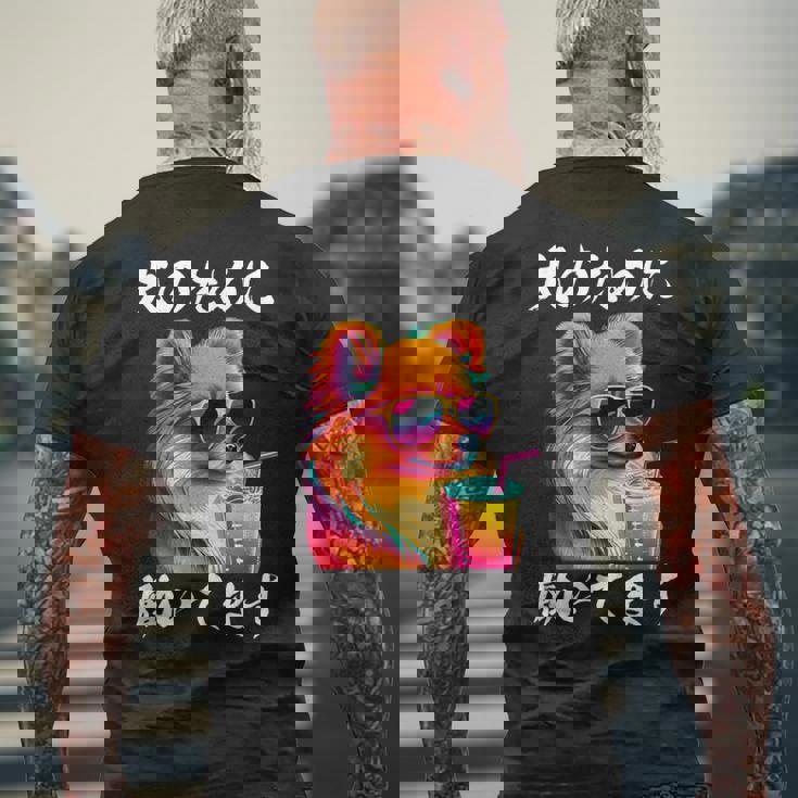 面白いtシャツ ポメラニアン イヌ わんこ メンズ 犬好き グッズ おもしろ 面白い 服 ネタ わんこ メンズTシャツ バックプリント 高齢者への贈り物