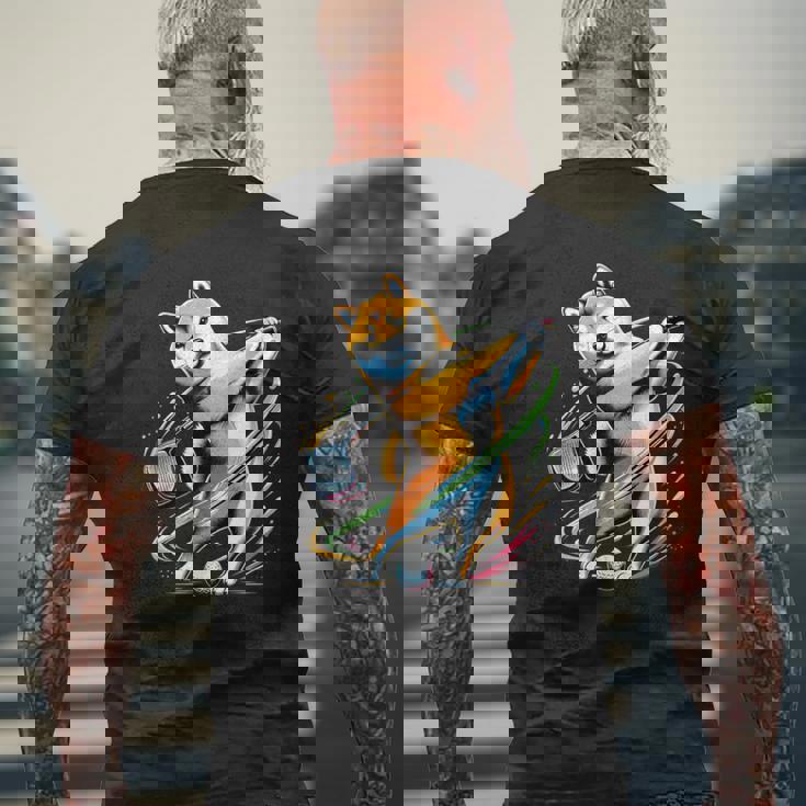 面白いtシャツ 柴犬 ゴルフ イヌ わんこ メンズ 犬好き グッズ かわいい おもしろ 面白い 服 ネタ メンズTシャツ バックプリント 高齢者への贈り物