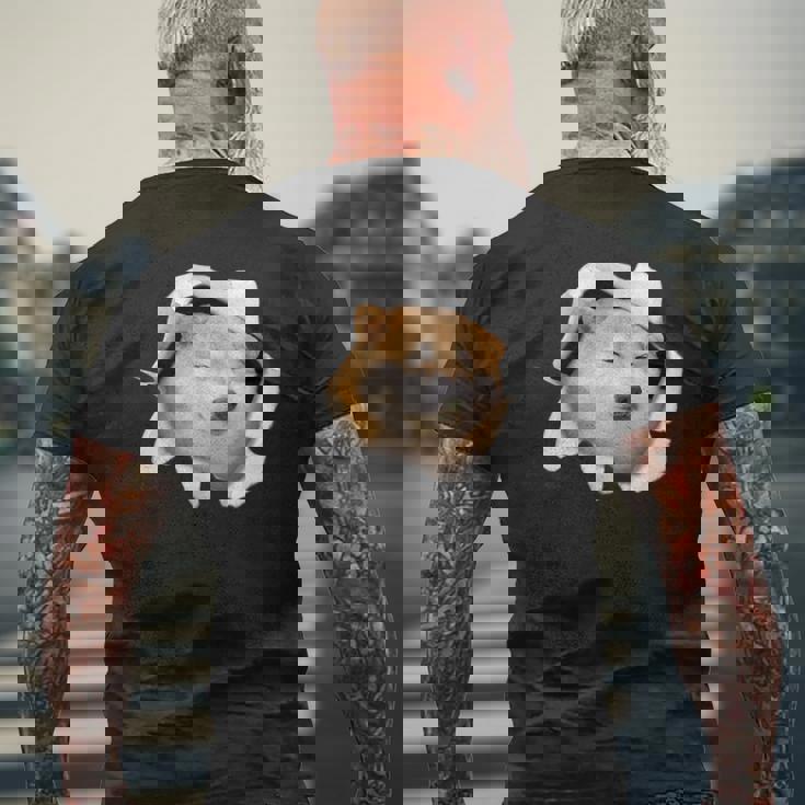 面白いtシャツ 柴犬 シバイヌ 犬 イヌ わんこ メンズ 犬好き グッズ かわいい 面白い 服 ネタ メンズTシャツ バックプリント 高齢者への贈り物