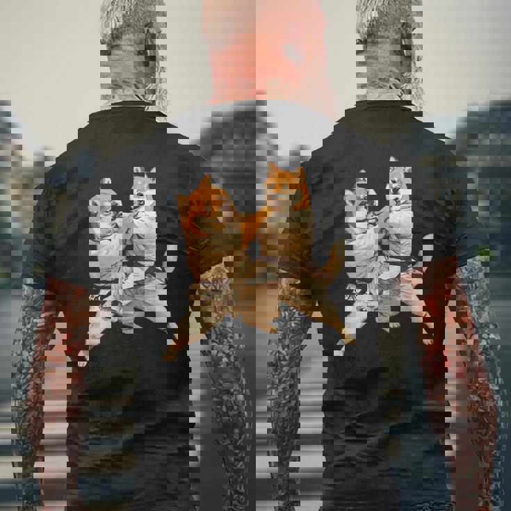 面白いtシャツ 柴犬 柔道 イヌ わんこ メンズ 犬好き グッズ かわいい おもしろ 面白い 服 ネタ 犬 メンズTシャツ バックプリント 高齢者への贈り物