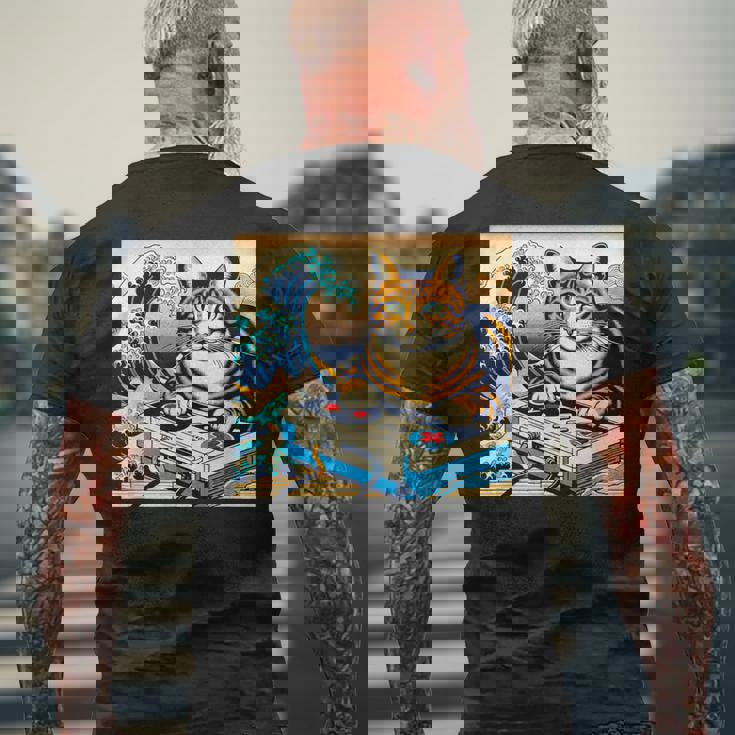 面白いtシャツ 猫 ネコ ゲーム ゲーマー メンズ 猫好き グッズ おもしろ 面白い 服 ネタ 猫の下僕 メンズTシャツ バックプリント 高齢者への贈り物