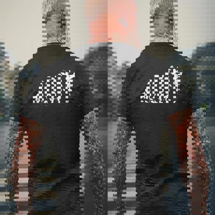 面白いカンフー太極拳進化デザイン 気功ファン用 メンズTシャツ バックプリント 高齢者への贈り物