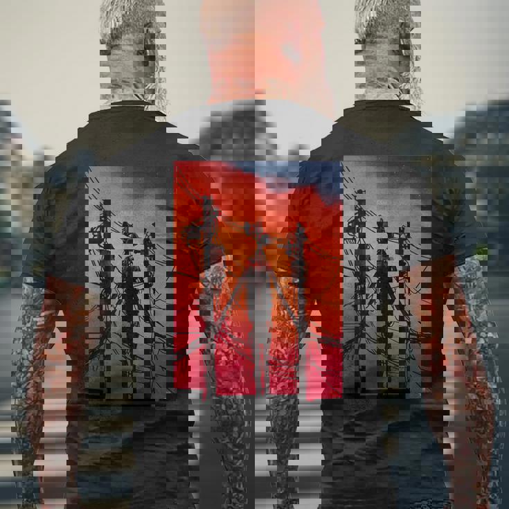 面白いダビングサイレンヘッド ヴィンテージミームキャラクター キッズギフト メンズTシャツ バックプリント 高齢者への贈り物