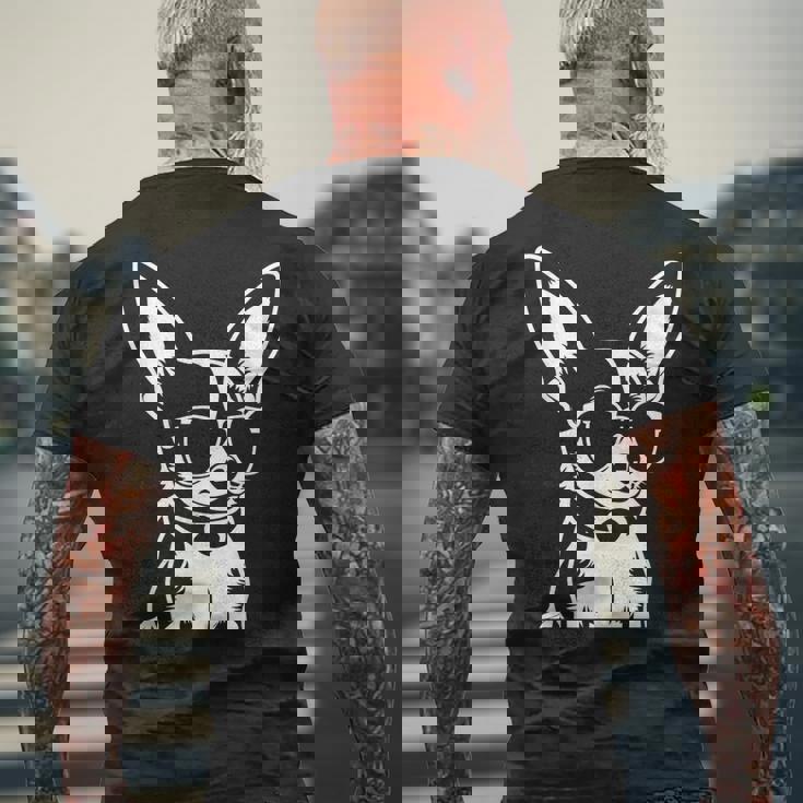 面白いチワワ サングラス チワワ メンズTシャツ バックプリント 高齢者への贈り物