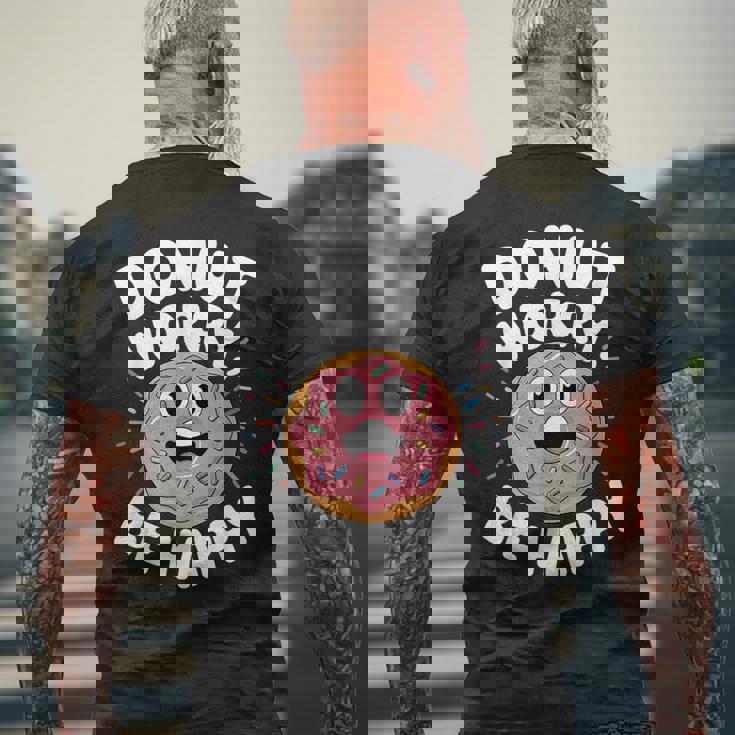 面白いドーナツしゃれ メンズTシャツ バックプリント 高齢者への贈り物