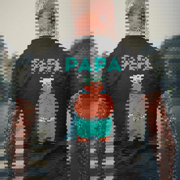 面白いパパベアシャツ I 父の日誕生日ギフト メンズTシャツ バックプリント 高齢者への贈り物