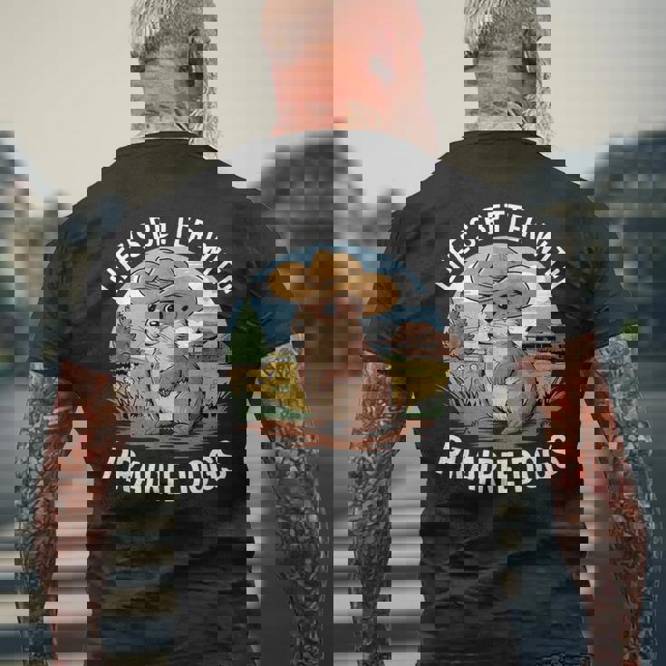 面白いプレーリードッグコスチュームtシャツ メンズTシャツ バックプリント 高齢者への贈り物