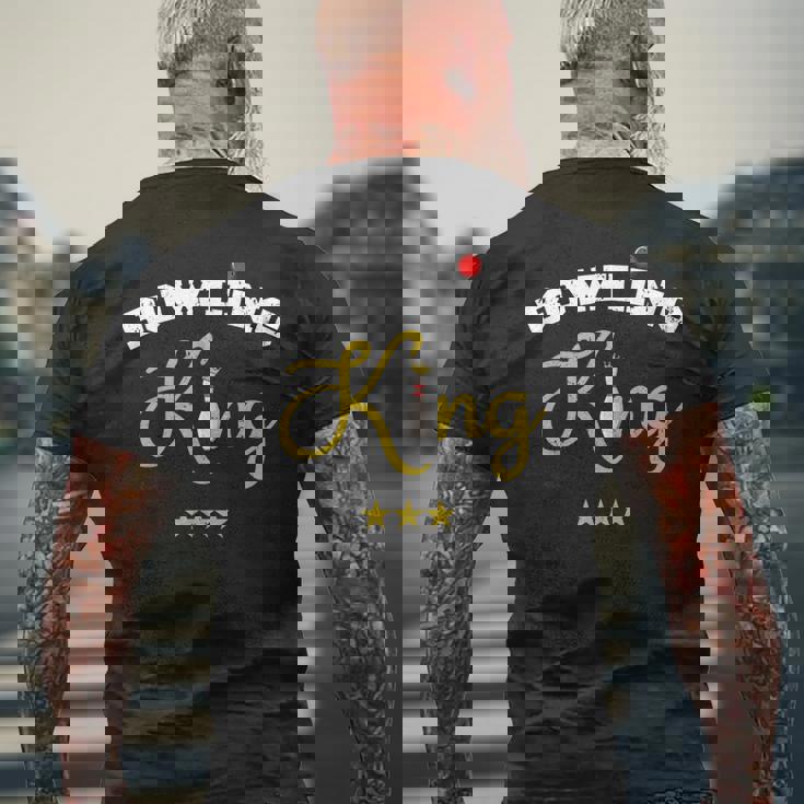 面白いボウラー ボーリング キングピン キングピン ボーリング チームギフト メンズTシャツ バックプリント 高齢者への贈り物