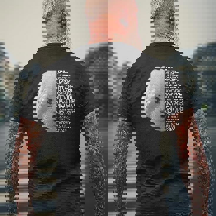 面白いマルチーズtシャツ マルチーズ子犬愛好家向け メンズTシャツ バックプリント 高齢者への贈り物