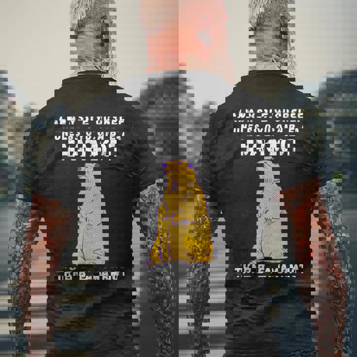 面白いマーモットヴィンテージ面白いことわざマーモット愛好家ジョーク メンズTシャツ バックプリント 高齢者への贈り物