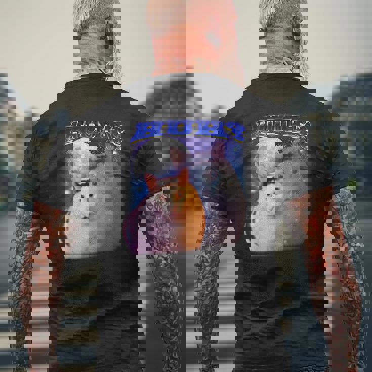 面白いミームハァキャット メンズTシャツ バックプリント 高齢者への贈り物