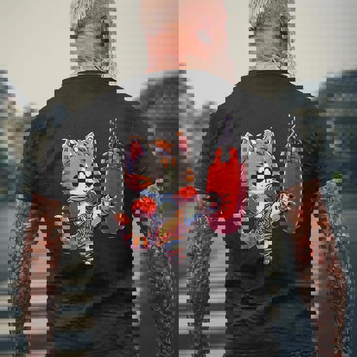 面白いムエタイ メンズTシャツ バックプリント 高齢者への贈り物