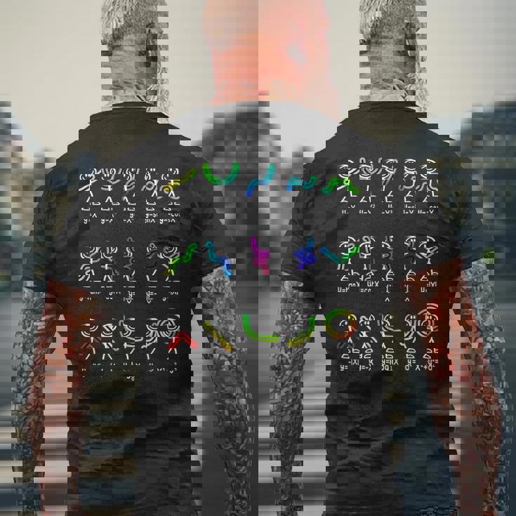 面白い代数のダンス機能 数学先生 オタクギフト アイデア メンズTシャツ バックプリント 高齢者への贈り物