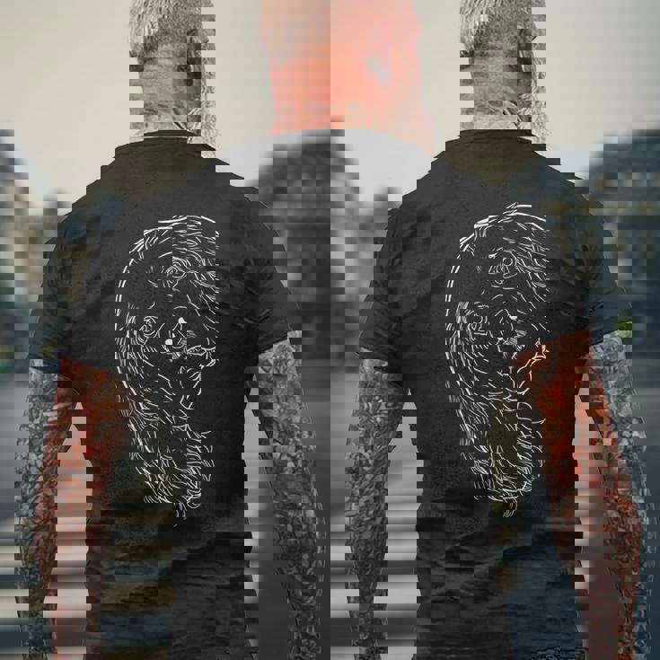 面白い犬アメリカンコッカースパニエル メンズTシャツ バックプリント 高齢者への贈り物