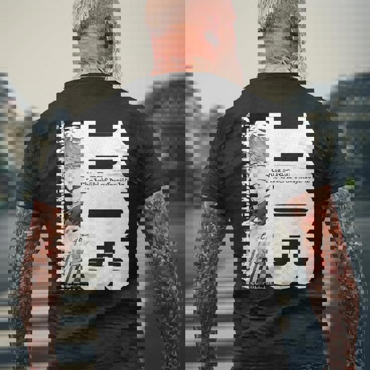 黒猫のウィズ 推じさんの日店長（あだ名） メンズTシャツ バックプリント 高齢者への贈り物