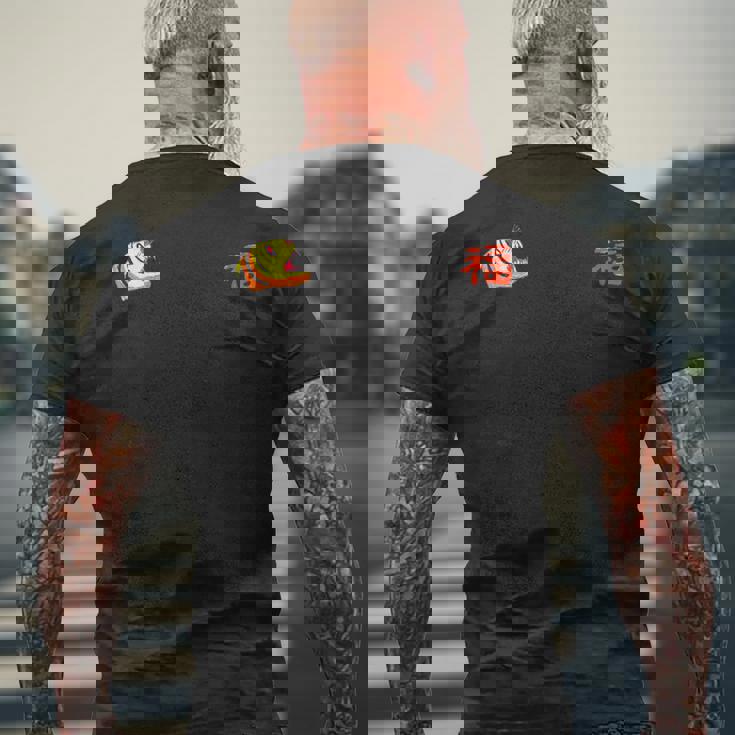 ６歳画伯の作品『虎 福 ビンテージベトジャン風』 メンズTシャツ バックプリント 高齢者への贈り物