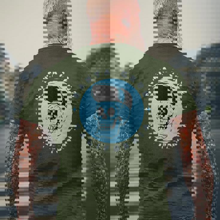 Santa Cruz California レトロ 80年代スケータースケルトン メンズTシャツ バックプリント 高齢者への贈り物