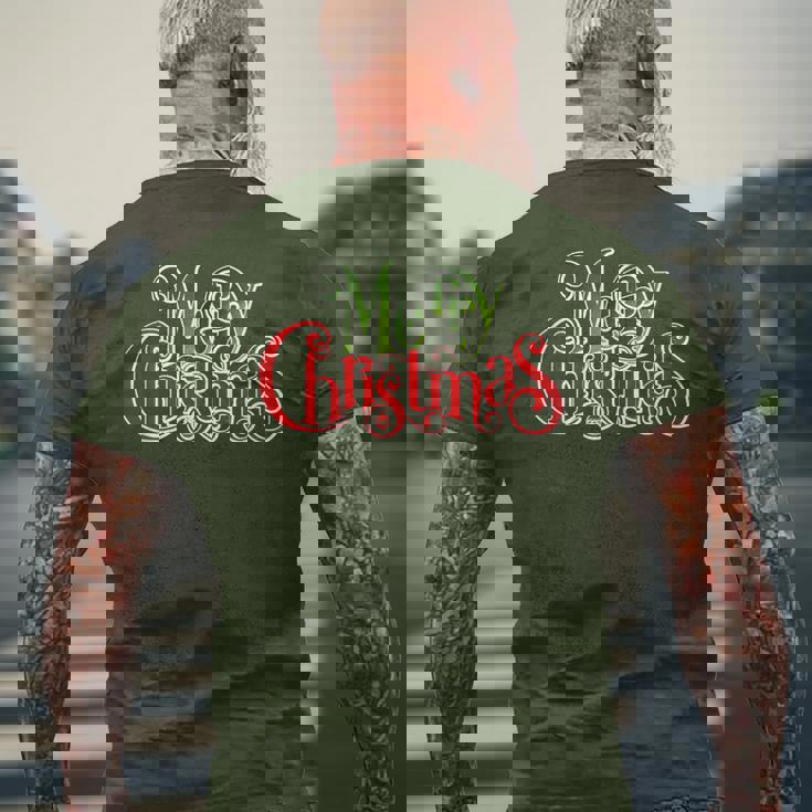 Spread Christmas Cheer With Our Festive Christmas Quotes メンズTシャツ バックプリント 高齢者への贈り物