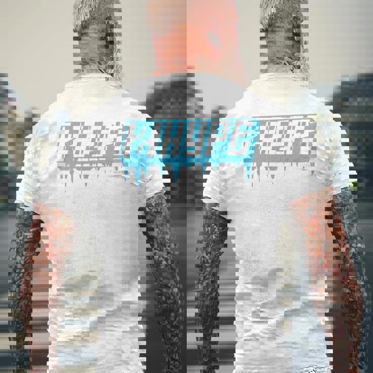 2 誇大宣伝 長袖tシャツ メンズTシャツ バックプリント 高齢者への贈り物