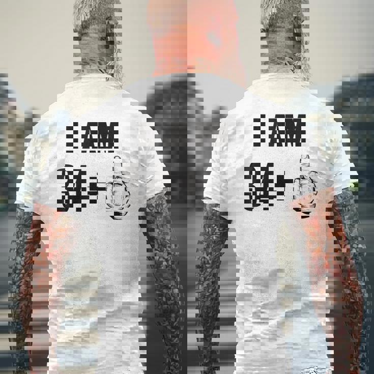 35歳の誕生日 35歳の誕生日男性 35年 35歳の人生 メンズTシャツ バックプリント 高齢者への贈り物