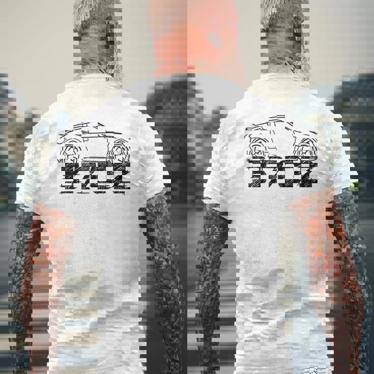 370Z 車 メンズTシャツ バックプリント 高齢者への贈り物