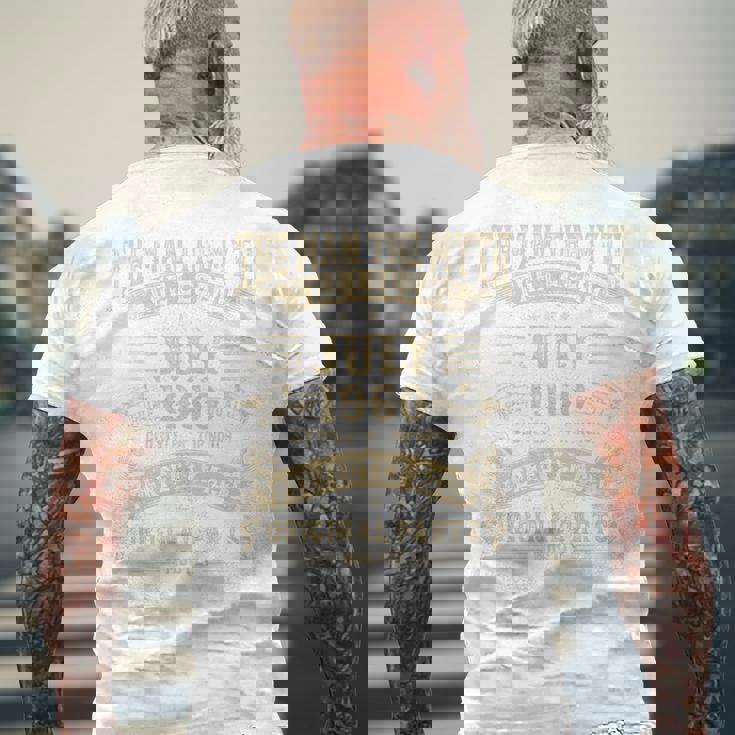 65歳の誕生日プレゼント 男性神話 1960年7月 長袖tシャツ メンズTシャツ バックプリント 高齢者への贈り物