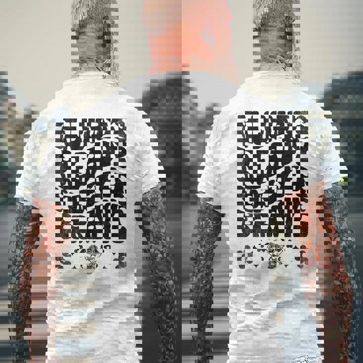 Always Ready Forever Brave 消防士 消防士 メンズTシャツ バックプリント 高齢者への贈り物