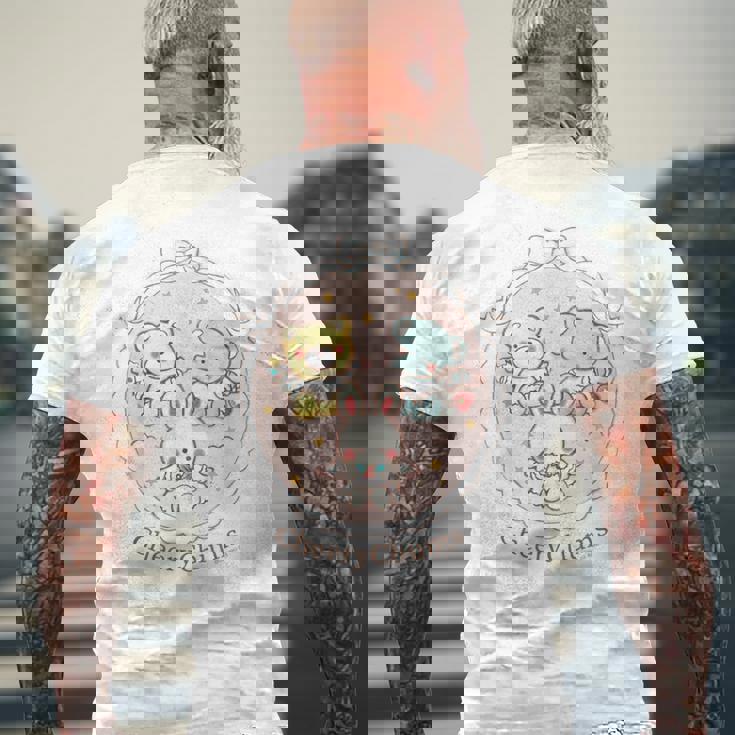 Amazon限定デザイン チアリーチャム エンジェル メンズTシャツ バックプリント 高齢者への贈り物