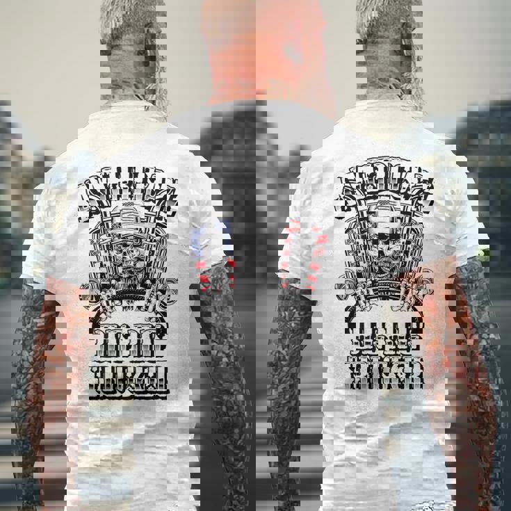 American Big Rig Trucker Heavy Haulage バックプリント メンズTシャツ バックプリント 高齢者への贈り物