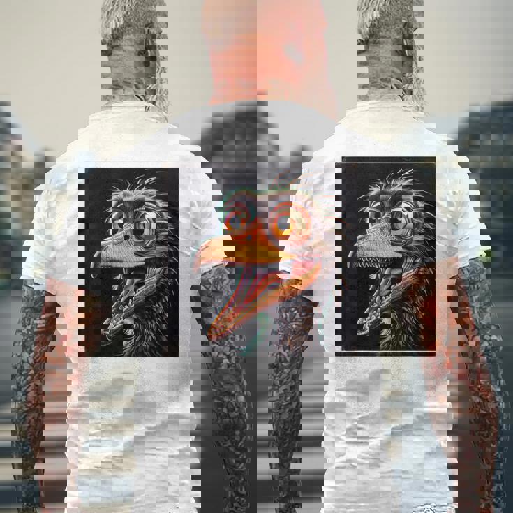 Archaeopteryx シャツ 面白い Dinousar ジュラシックプレデターファン メンズTシャツ バックプリント 高齢者への贈り物