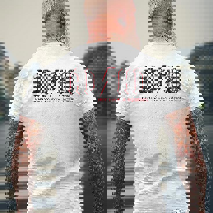 Ashdがadhdハイウェイをヘイルック・ア・リスに贈るおもしろいadhd メンズTシャツ バックプリント 高齢者への贈り物