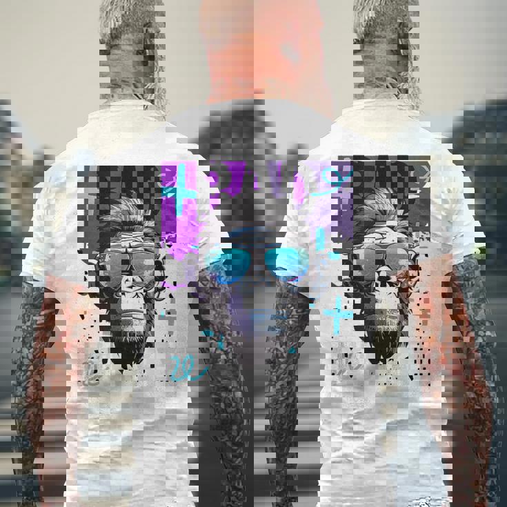 Bad Monkey Monkey メンズTシャツ バックプリント 高齢者への贈り物