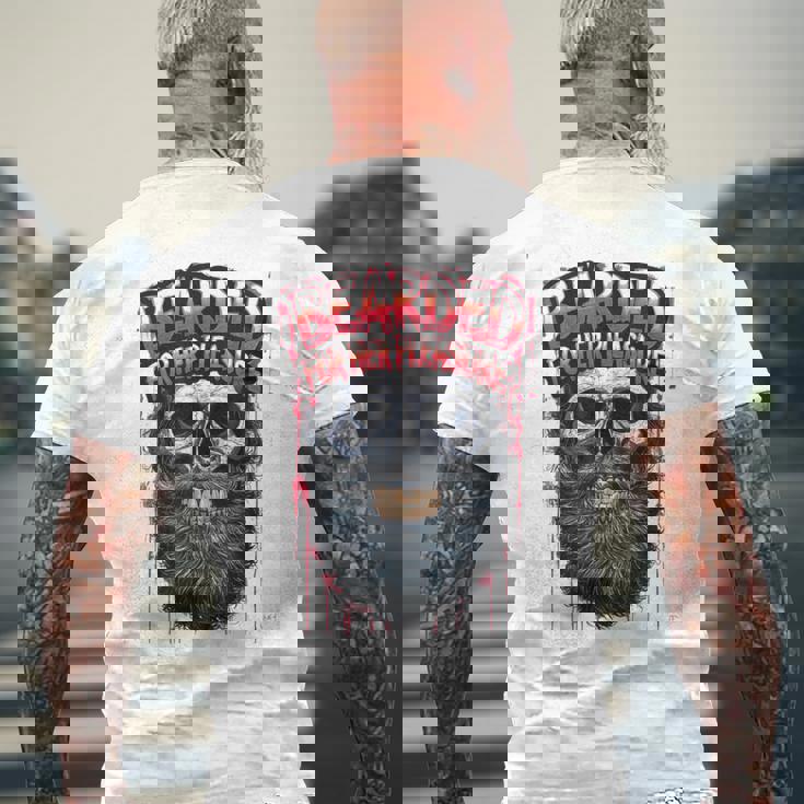 メンズ Bearded For Her Pleasure Beard Lover メンズ メンズTシャツ バックプリント 高齢者への贈り物