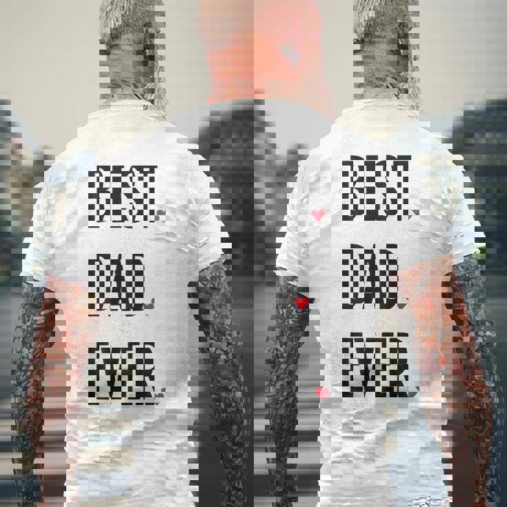 Best Dad Ever シャツ Daddy 父の日 メンズTシャツ バックプリント 高齢者への贈り物