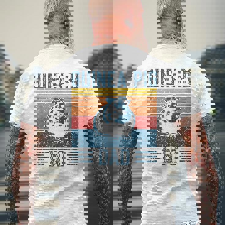 Best モルモット Dad ヴィンテージモルモット メンズTシャツ バックプリント 高齢者への贈り物